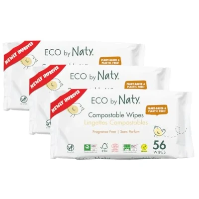 Afbeelding van Naty Billendoekjes Sensitive (3 pack) Ongeparfumeerd 168 doekjes
