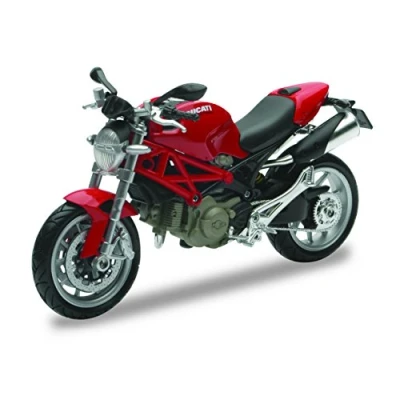 Afbeelding van New Ray 44023 A miniatuurvoertuig schaalmodellen Moto Ducati Monster 1100 schaal 1:12 willekeurige kleur