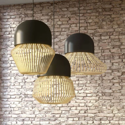 Afbeelding van Forestier Anemos M hanglamp, 39 cm, donkergrijs