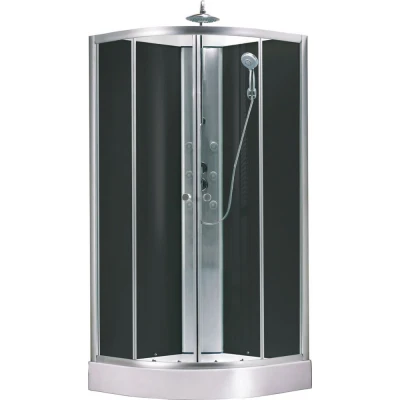 Afbeelding van Xellanz Jupiter complete douchecabine 90x90x225 alu mat 5mm glas
