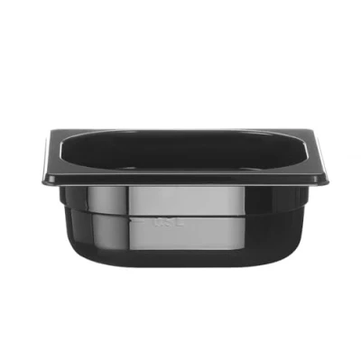 Afbeelding van Gastronormbak Polycarbonaat zwart 1/6 65mm
