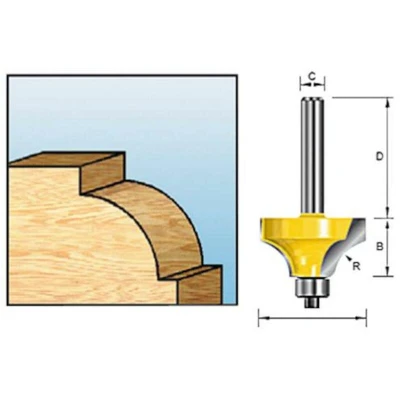 Afbeelding van MAKITA D 09503 hm kwartrond frees met kogellager