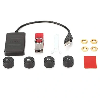 Afbeelding van TPMS USB Auto Monitoring Systeem met Externe Sensor voor Android Navigatie, Bandenspanning Controle Gereedschap