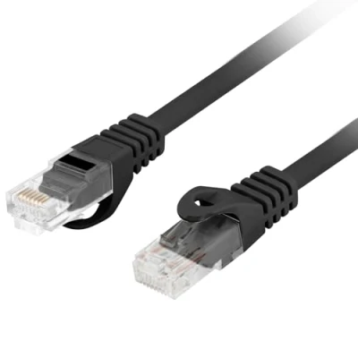 Afbeelding van Lanberg Cat6 UTP Ethernet netwerkkabel 2 m zwart PCU6 10CU 0200 BK
