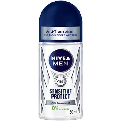 Afbeelding van Nivea Men Sensitive Protect Deodorant, anti transpirant, 50 ml, 6 stuks