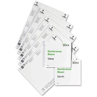 Afbeelding van Papieren inlegvellen voor Naambord Click Sign, 149 x 148, 5 mm, 20/VE