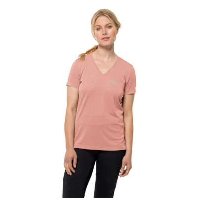 Afbeelding van Jack Wolfskin Crosstrail T Tshirt basic, Dames, Maat: XS, Rose dawn