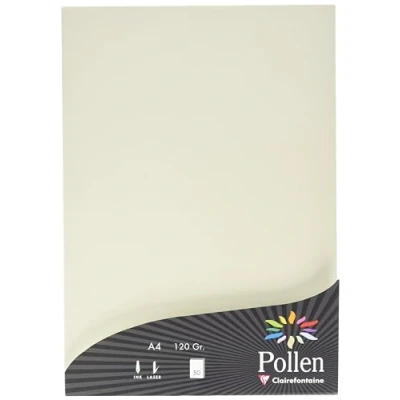 Image de Etui de 50 feuilles Pollen A4 Ivoire Irisé 120g