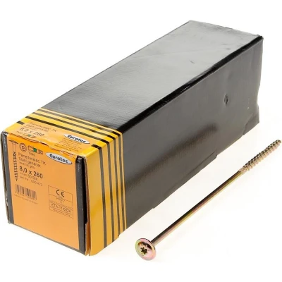Afbeelding van Tellerkopschroeven geel verzinkt 8x260 torx 50 stuks