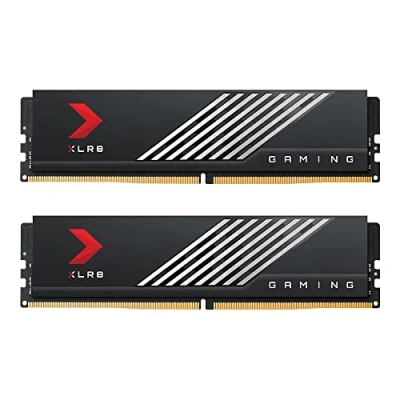 Afbeelding van PNY KIT BARRETTES MÉMOIRE 32GO (2X16GO) DIMM DDR5 XLR8 GAMING MAKO PC5 51200 (6400 MHZ) (NOIR) (2 x 16GB, 6400 MHz, RAM, 288 pin), Zwart