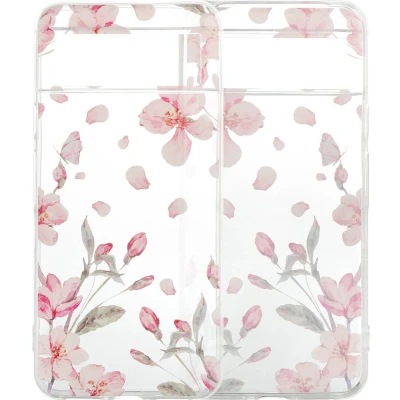 Afbeelding van iMoshion hoesje Geschikt voor Google Pixel 8 Siliconen Design Meerkleurig / Blossom Watercolor