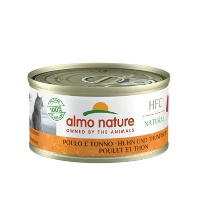 Afbeelding van Almo Nature HFC 24x70g Kip en tonijn