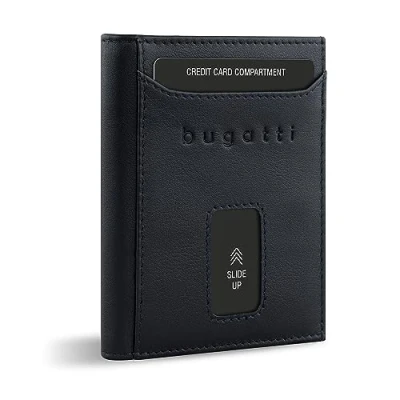 Afbeelding van Bugatti Secure Slim Portemonnee RFID bescherming Leer 8 cm