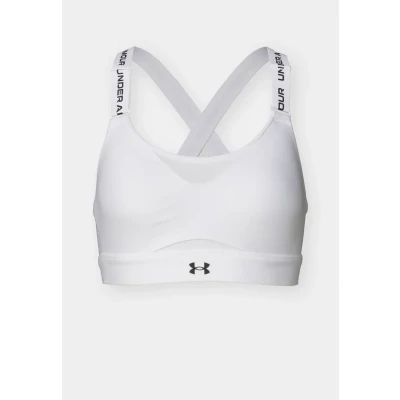 Afbeelding van Under Armour Infinity high 2.0 BRA Sportbh met support, Dames, Maat: LxD E, White/black