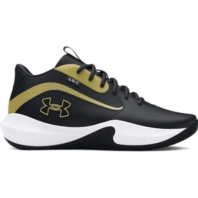 Afbeelding van Under Armour Ua Lockdown 7 Basketbalschoenen, uniseks, kinderen, Zwart Metallic Goud, 23 EU