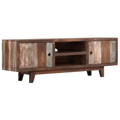Afbeelding van Tv meubel vintage stijl 118x30x40 cm massief acaciahout