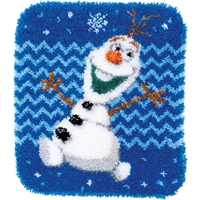 Afbeelding van Knoopvormtapijt kit Disney Olaf Frozen Vervaco PN 0166274