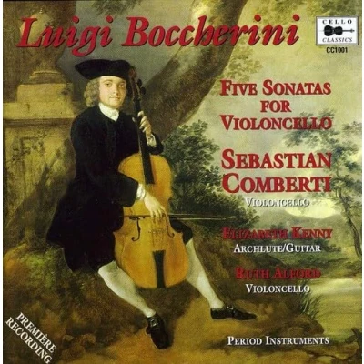 Afbeelding van Boccherini: Five Sonatas For Violoncello, Premier