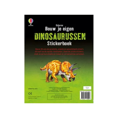 Afbeelding van Uitgeverij usborne bouw je eigen dinosaurussen stickerboek