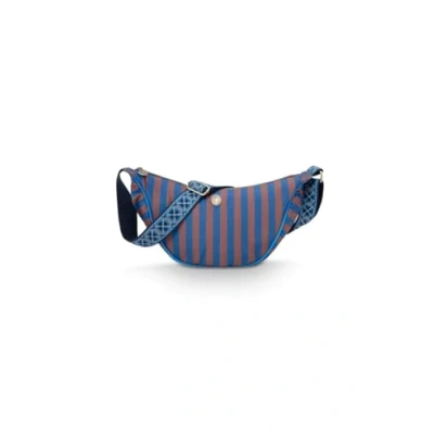 Afbeelding van Pip Studio Freya Half Moon Crossbody Bag Stripe Blue