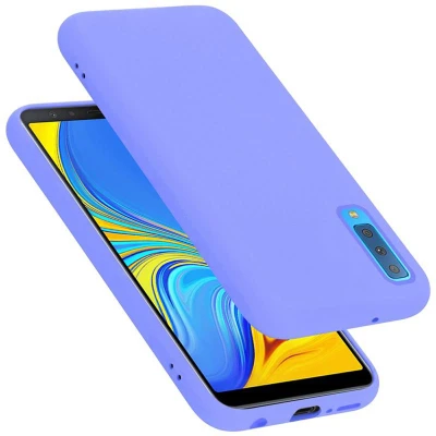 Afbeelding van Cadorabo Hoes compatibel met Samsung Galaxy A7 2018 van Liquid Light PURPLE flexibele TPU siliconen beschermhoes
