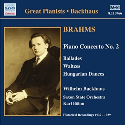 Afbeelding van Wilhelm Backhaus, Saxon State Orchestra, Karl Böhm Brahms: Piano Concert No. 2 (CD)