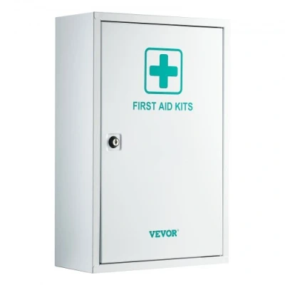 Image de VEVOR Armoire Pharmacie Premiers Secours 1000 PCS Fournitures Urgence 3 Étagères