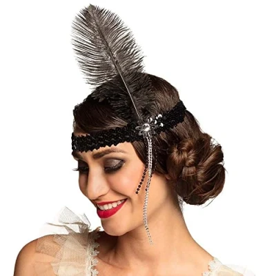 Image de Boland Bandeau Flapper Mesdames taille unique noir
