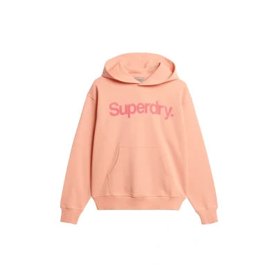 Afbeelding van Superdry CORE LOGO CITY Hoodie, Dames, Maat: 36, Peach amber pink