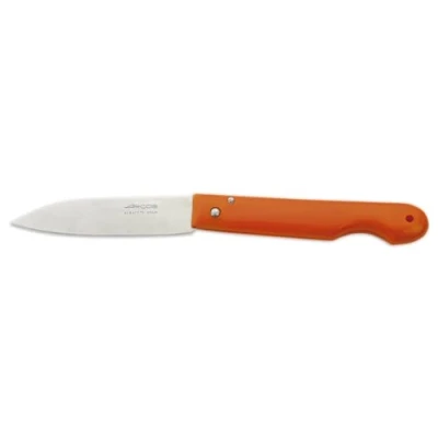 Afbeelding van Arcos Professionele zakmessen zakmes lemmet van roestvrij staal nitrum 85 mm handvat polypropyleen kleur oranje