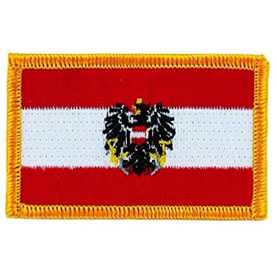 Afbeelding van Patch om op te strijken, geborduurd, Oostenrijkse vlag
