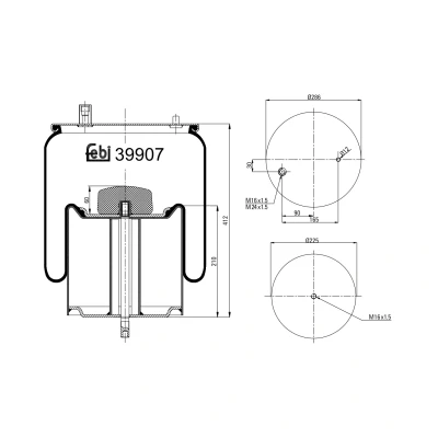 Afbeelding van Febi Bilstein Veerbalg 39907