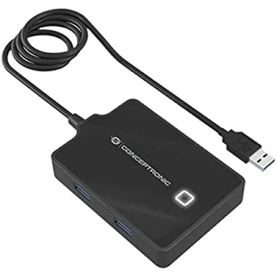 Afbeelding van Conceptronic HUBBIES11BP USB 3.1 Gen 1 hub Zwart