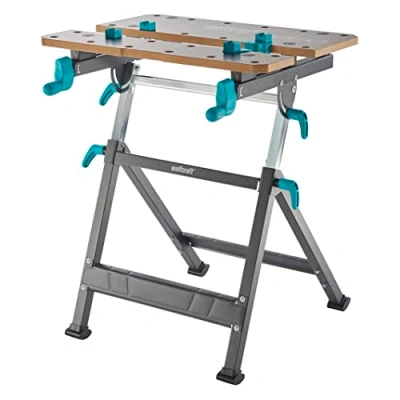 Afbeelding van wolfcraft 6870000 in hoogte verstelbare klem en knutselwerkbank Master 650 Ergo