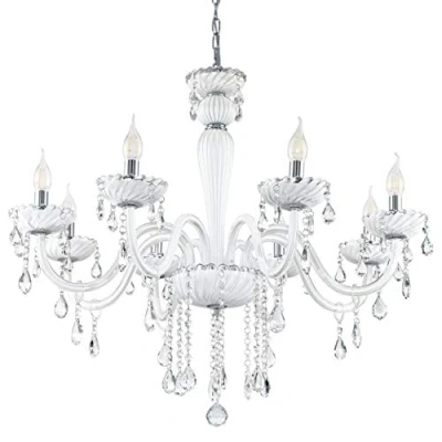Afbeelding van EGLO Carpento Hanglamp E14 Ø 70 cm Chroom/Wit