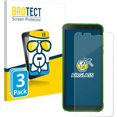 Afbeelding van BROTECT Screenprotector voor Blackview BV6300 Pro Folie Beschermfolie Beschermglas transparant (3 Stuks)