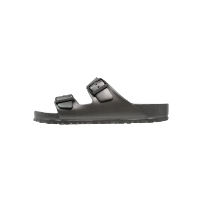 Afbeelding van Birkenstock Arizona Badslippers, Heren, Maat: 41, Metallic anthracite Kunststof