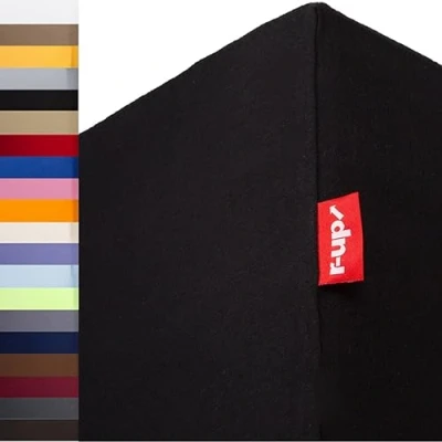 Afbeelding van r up Past Hoeslaken 180x200 200x220 tot 35cm hoogte vele kleuren 100% katoen 130g / m2 Öko Tex 100 stressvrij