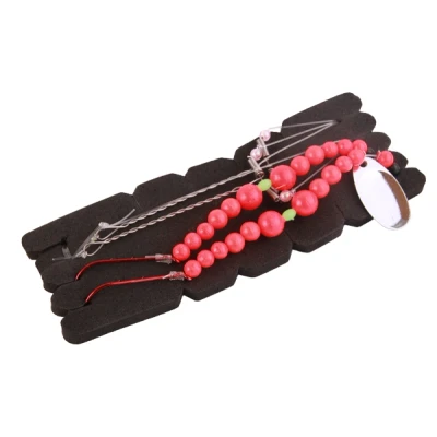 Afbeelding van Aquantic Pearl Flattfish &#039;Red&#039; Haakmaat 1/0 (0,50mm) (1 stuks) Zeevis onderlijnen