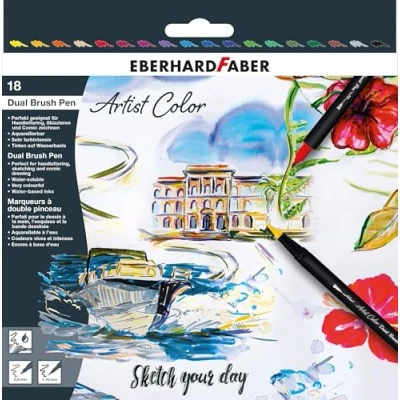 Afbeelding van Sketch marker Eberhard Faber 18 stuks assorti