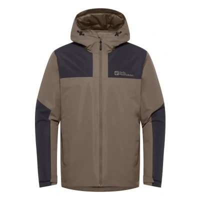 Afbeelding van Jack Wolfskin SPER Regenjas, Heren, Maat: Medium, Cold coffee