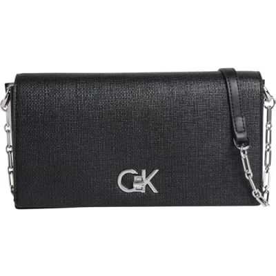 Afbeelding van Calvin Klein MINI Chain BAG Schoudertas, Dames, Maat: One Size, Black