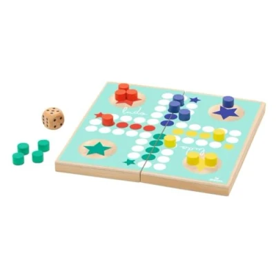 Afbeelding van moses. Ludo Bordspel voor thuis en onderweg, met magneetsluiting, om mee te nemen, tijdloze klassieker kinderen vanaf 4 jaar