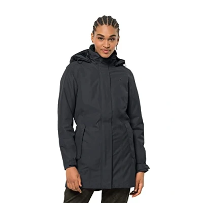Afbeelding van Jack Wolfskin Madison Avenue Parka, Dames, Maat: XS, Phantom