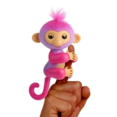 Afbeelding van Overige Merken Fingerlings 2.0 Aapje Charli + Licht En Geluid Paars