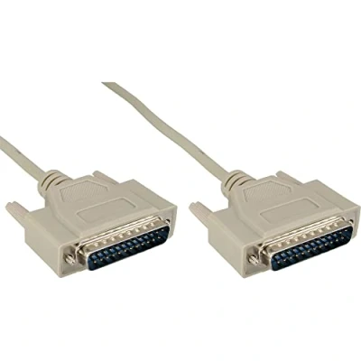 Afbeelding van Premium seriële RS232 kabel 25 pins SUB D (m) / gegoten connectoren 1,8 meter