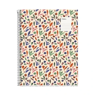 Afbeelding van Miquelrius Notitieboek A4 (210 x 297 mm), 100 vellen gelinieerd 70 g/m², hardkartonnen omslag, 4 gekleurde strepen, spiraalbinding, gaten, notitieboek, mooie schrijfwaren, tuin