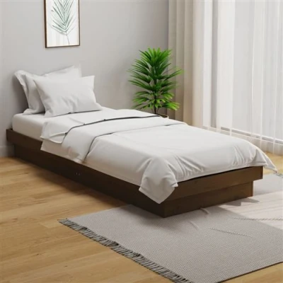 Afbeelding van Bedframe massief hout honingbruin 75x190 cm 2FT6 Small Single