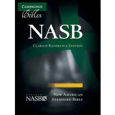 Afbeelding van Nasb Clarion Reference Bible Ns483:X Black Calf Split Leathe
