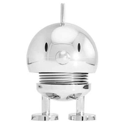 Afbeelding van Hoptimist Bumble Scandinavische figuur, decoratief, voor woonkamer, kantoor, gadget, leuk klein cadeau, 4,5 x 5,8 7,6 cm, klein, verchroomd
